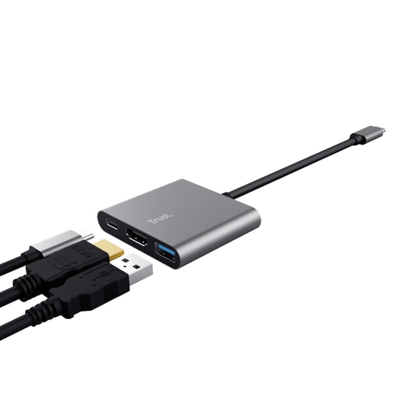 Trust Dalyx USB 3.2 Gen 1 (3.1 Gen 1) Type-C Aluminium, Svart