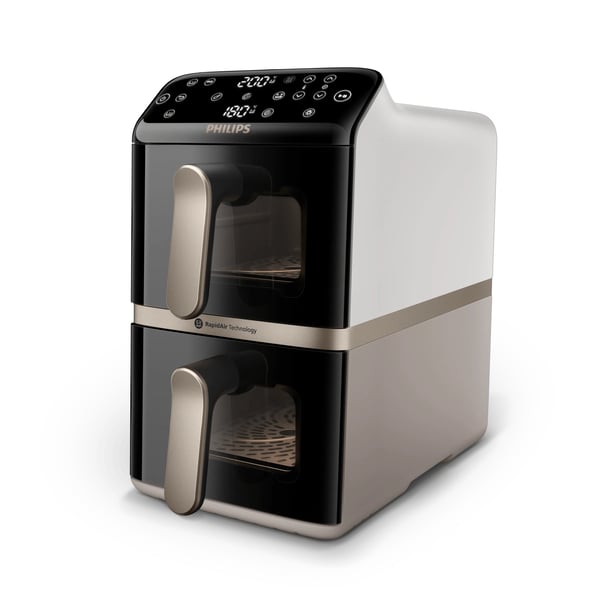 Philips 4000 series NA462/80 fritös Dubbel 10 l Fristående 2750 W Varmluftsfritös Svart, Guld, Grå Philips 4000 series NA462/80 fritös Dubbel 10 l Fristående 2750 W Varmluftsfritös Svart, Guld, Grå