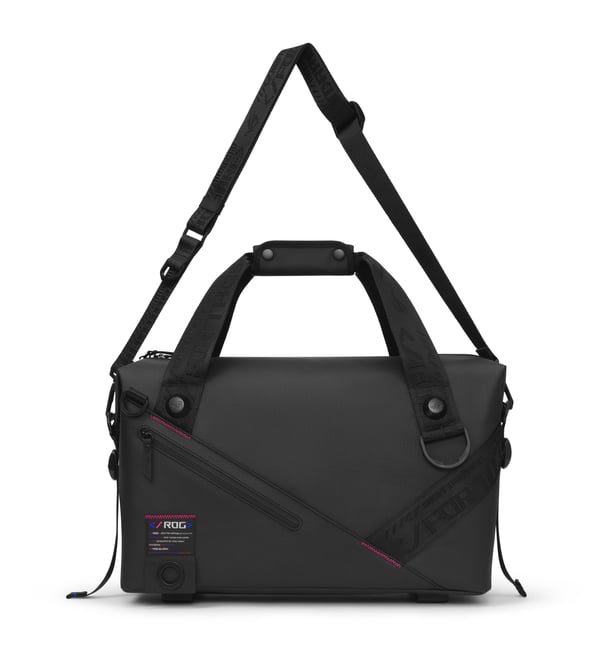 ASUS ROG SLASH Duffle Bag Polyester, Polyurethan (PU), Termoplastisk polyurethan (TPU) Sort Mand Håndtaske
