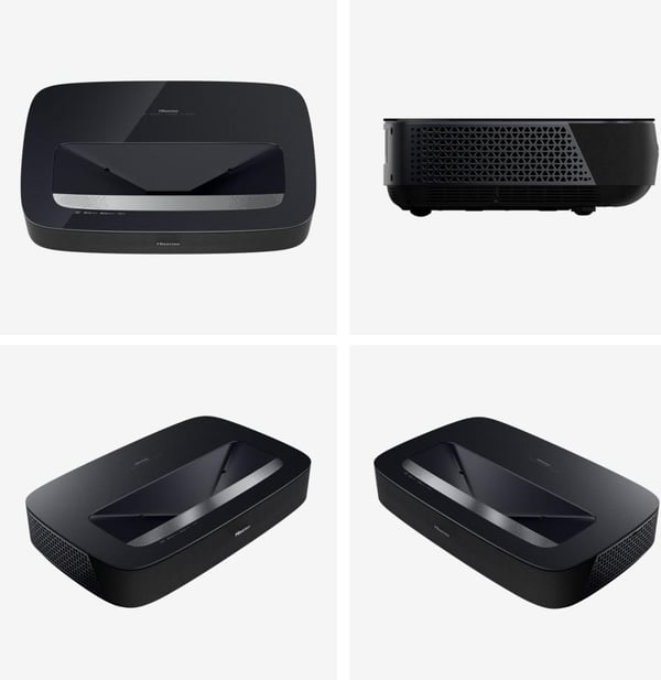 Hisense Laser TV PL2 projektion-tv Ultrakort projektor med kort projiceringsafstand 2700 ANSI lumens DLP UHD 4K (3840x2160) Sort