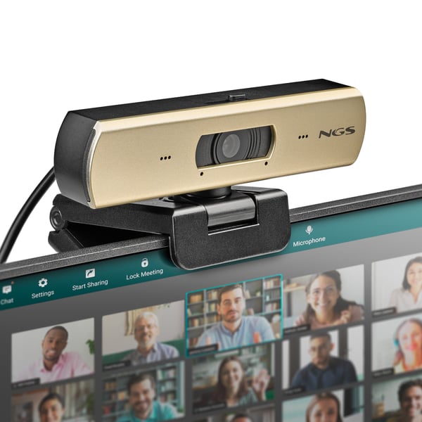 NGS XPRESSCAM 4000 webcam 12 MP 3840 x 2160 pixel USB 2.0 Sort, Guld