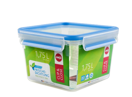 EMSA 508537 matburkar Rektangulär Låda 1,75 l Blå, Transparent 1 styck