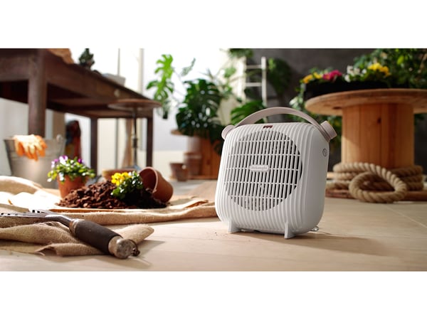 De’Longhi HFS30B24.W elektrisk rumsvärmare Inomhus & utomhus Vit 2400 W Elektrisk värmefläkt