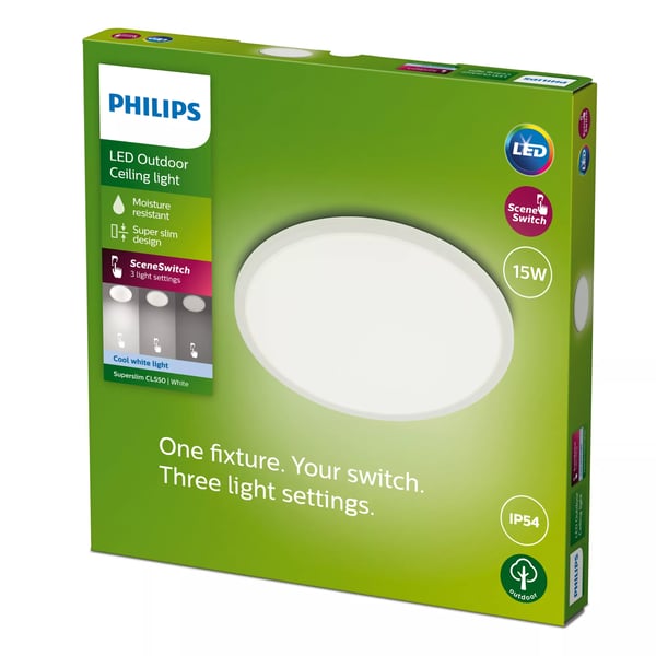 Philips Superslim loftslampe 15 W
