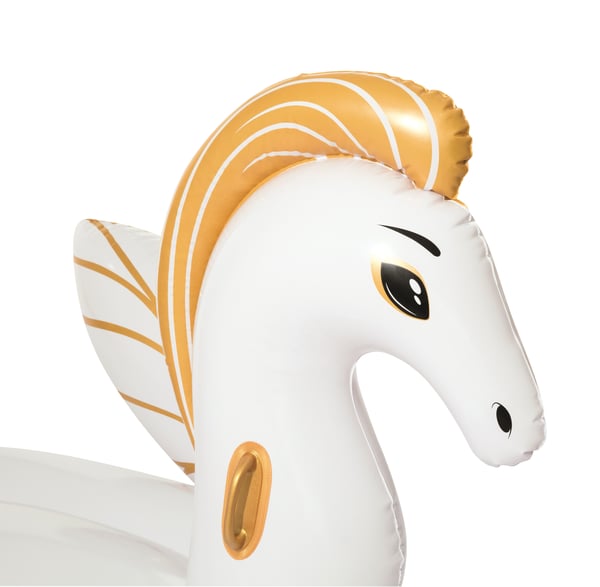 Bestway 41118 pool- och badmadrass Guld, Vit Vinyl Sittbadleksak