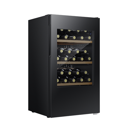 Hisense RW12D4NWG0 vinkøler Vin køleboks Fritstående Sort 30 flaske(r)