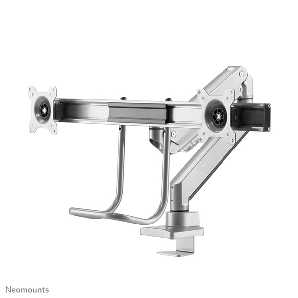 Neomounts NM-D775DXSILVER monitorin kiinnike ja jalusta 81,3 cm (32") Vastaanotto Hopea