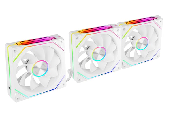 Mars Gaming MF-LINKFINITYKIT2RW Computerkabinet Ventilator 12 cm Hvid 3 stk