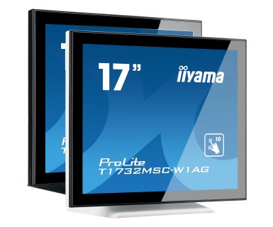 iiyama ProLite T1732MSC-W1AG computerskærm 43,2 cm (17") 1280 x 1024 pixel LED Berøringsskærm Sort, Hvid