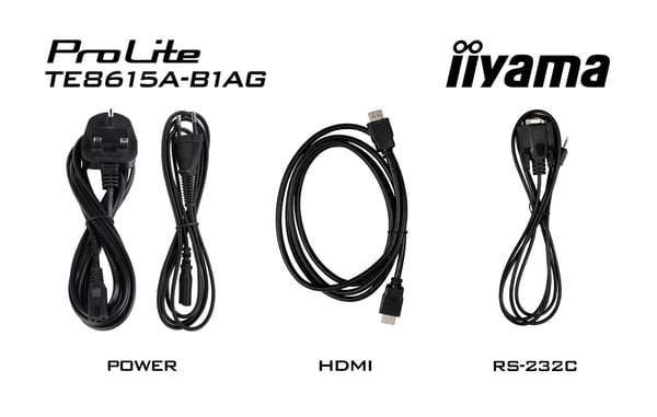 iiyama TE8615A-B2AG skilte display Kiosk design 2,17 m (85.6") Wi-Fi 550 cd/m² 4K Ultra HD Sort Berøringsskærm Indbygget processer Android 24/7