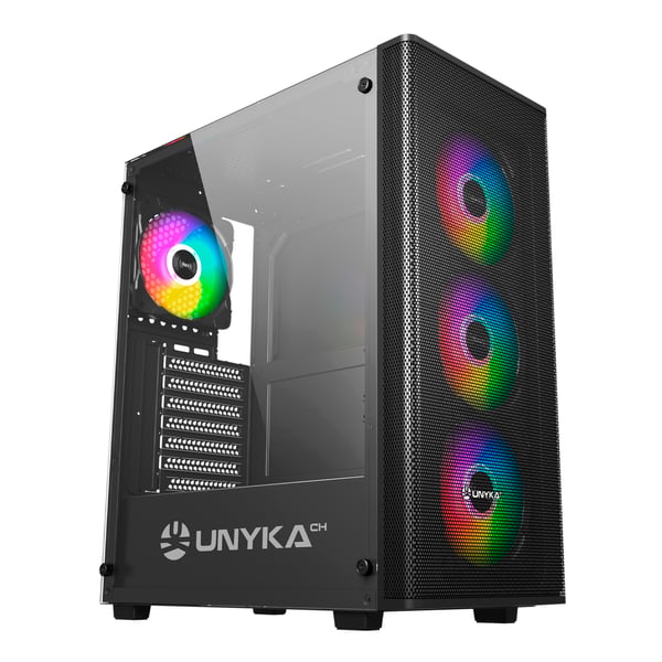 UNYKAch Gaming Mir 100 Työpöytä Musta, Läpinäkyvä