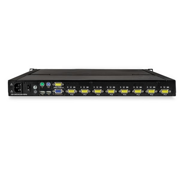 StarTech.com RKCONS1708K rack 43,2 cm (17") 1280 x 1024 pixlar Stål Svart 1U