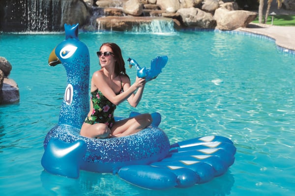 Bestway 41101 pool- och badmadrass Blå Vinyl Sittbadleksak