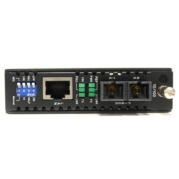 StarTech.com ET90110SM302 mediakonverterare för nätverk 200 Mbit/s 1310 nm Enkelläge Svart