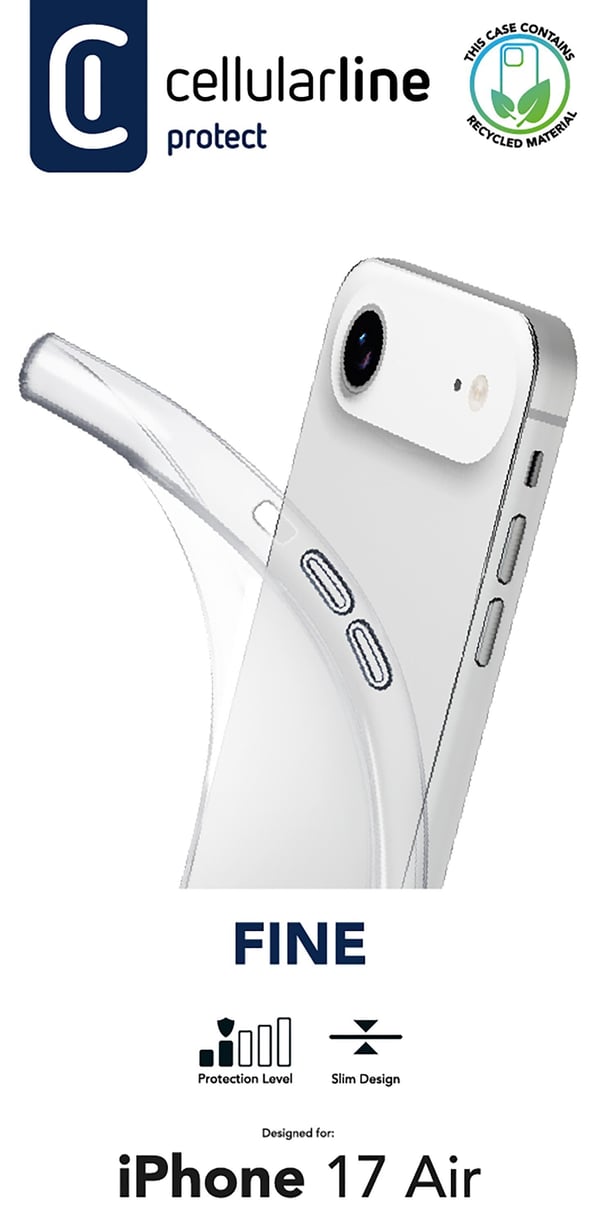 Cellularline FINECIPH17MAXT mobiltelefon etui 16,8 cm (6.6") Cover Transparent