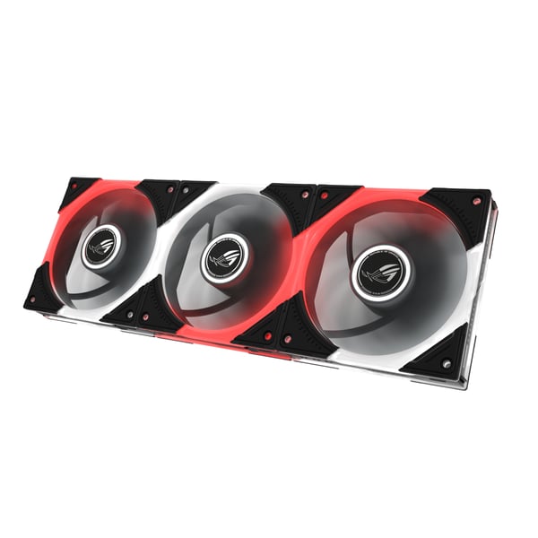 ASUS ROG Eurux GR120 ARGB Reverse Fan - Triple Pack Datorväska 12 cm Svart, Vit 3 styck