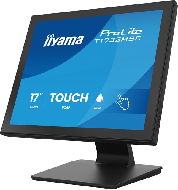 iiyama ProLite T1732MSC-B2S platta pc-skärmar 43,2 cm (17") 1280 x 1024 pixlar SXGA LED Pekskärm Svart
