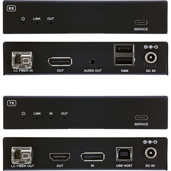 InLine 57885O KVM -kytkin Lähetin & vastaanotin