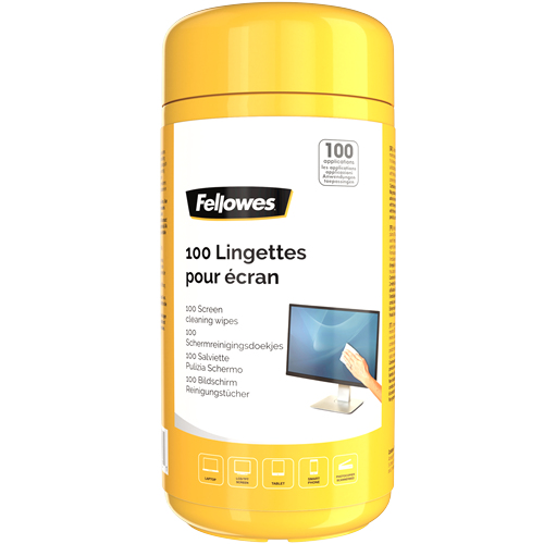 Fellowes 9970311 kit för produktrengöring LCD/TFT/Plasma Våtservetter för rengöring av utrustning