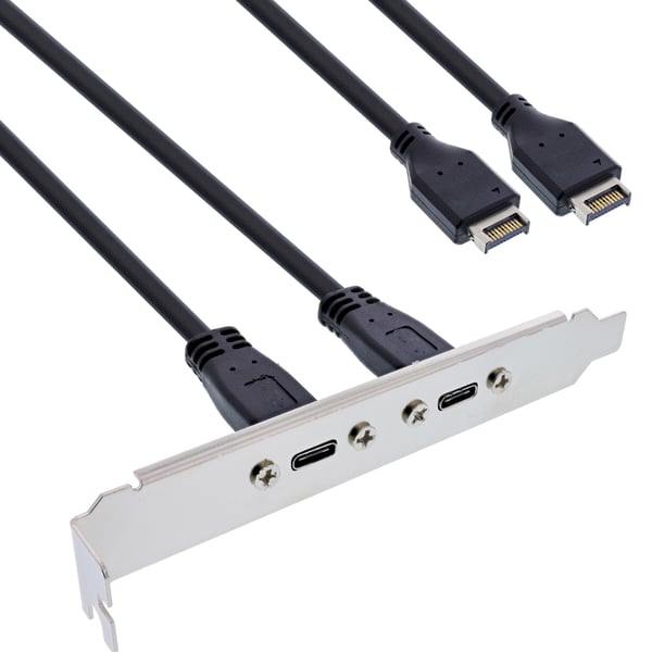 InLine 33446K nätverkskort/adapters Intern USB Type-C