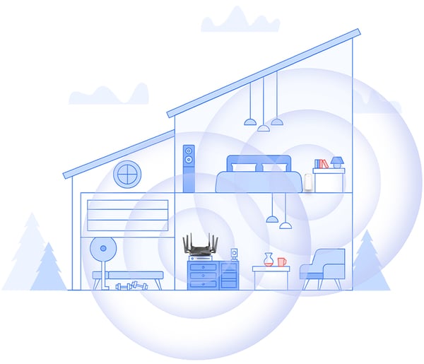 D-Link AX1800 Mesh Wi-Fi 6 Range Netværksgentager Hvid 100, 1000 Mbit/s