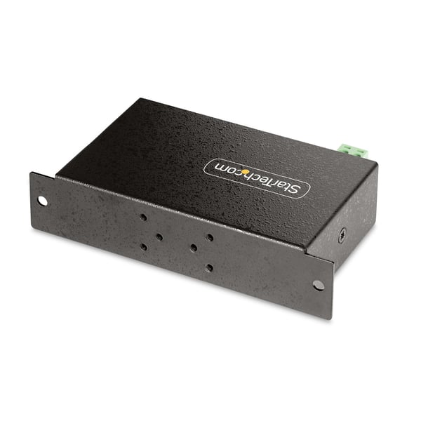 StarTech.com Hanterad USB-hubb med 4 portar och 4x USB-A, robust industrihölje i metall, ESD- och överspänningsskydd, monterbar på vägg/skrivbord/skena, USB 3.0/3.1/3.2 Gen 1 5 Gbps