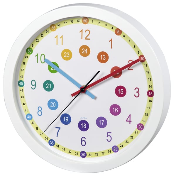 Hama Easy Learning Quarts-klocka Circel Multifärg, Vit