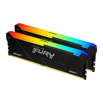 Kingston Technology FURY Beast RGB RAM-minnen 64 GB 2 x 32 GB DDR4 3600 MT/s 288-pin DIMM