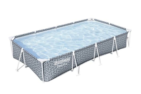 Bestway 561FT ovan mark-svimmingpooler Pool med ram Rektangulär 4000 l Grå