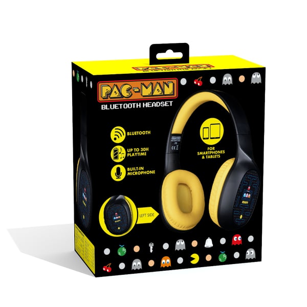 Konix 82541120664 kuulokkeet ja kuulokemikrofoni Langallinen & langaton Pääpanta Puhelut/Musiikki Bluetooth Musta, Keltainen
