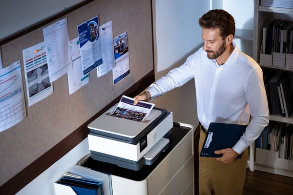 HP OfficeJet Pro Trådløs forbindelse Farve Printer, Instant Ink; 2-sidet printning