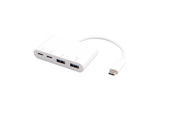 eSTUFF ES625002 gränssnittshubbar USB 3.2 Gen 1 (3.1 Gen 1) Type-C 10000 Mbit/s Vit