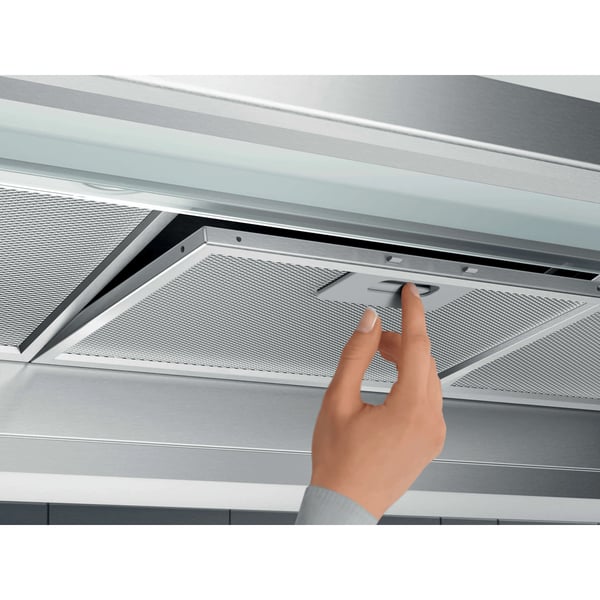 Electrolux LFP539X Semi indbygget (træk ud) Grå, Rustfrit stål 600 m³/t