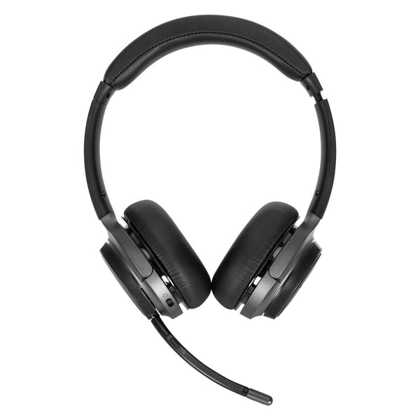 Targus AEH104GL kuulokkeet ja kuulokemikrofoni Langallinen & langaton Pääpanta Puhelut/Musiikki USB Type-C Bluetooth Musta
