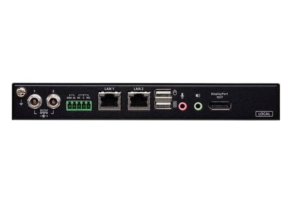 ATEN 1-Enkelports 4K DisplayPort KVM over IP-switch för lokal/fjärrdelningsåtkomst