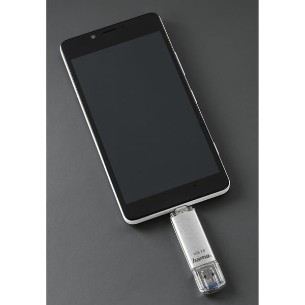 Hama C-Laeta USB-nøgle 64 GB USB Type-A / USB Type-C 3.2 Gen 1 (3.1 Gen 1) Sølv