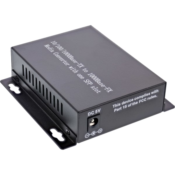 InLine 66659D mediakonverterare för nätverk 1000 Mbit/s 1310 nm Enkelläge Svart