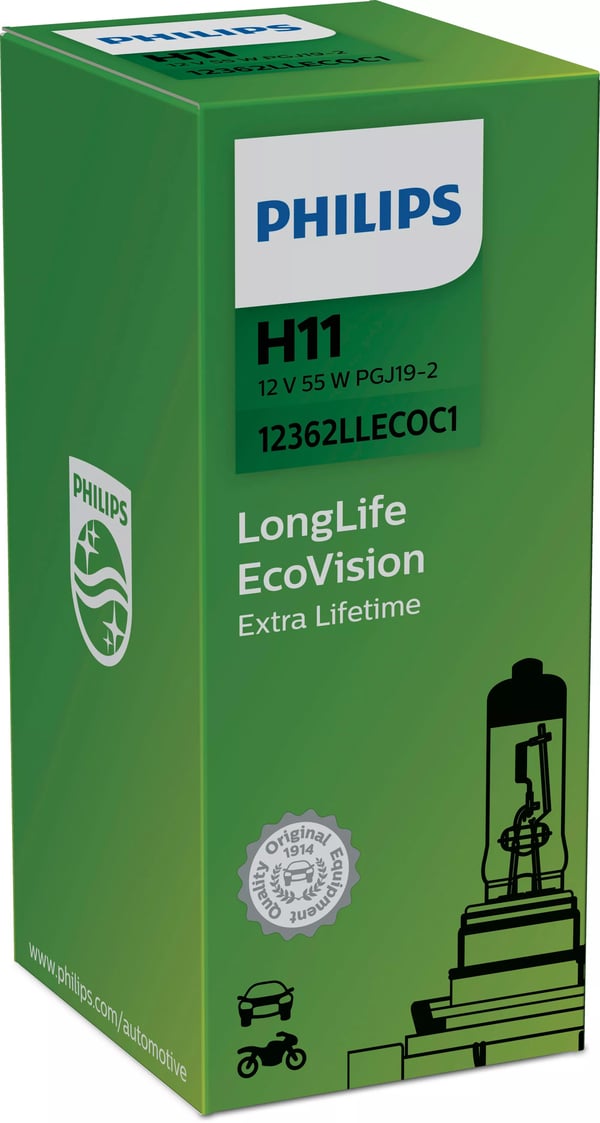 Philips LongLife EcoVision 12362LLECOC1 Længere levetid