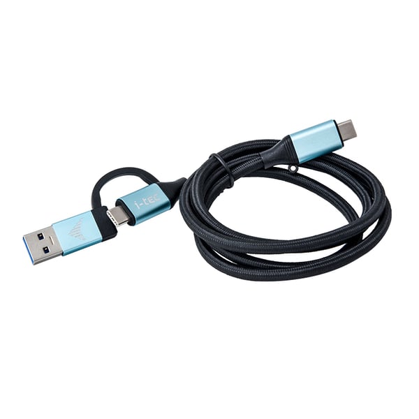 i-tec C31USBCACBL USB-kabel USB 3.2 Gen 1 (3.1 Gen 1) 1 m USB C 10 Gbit/sek. Sort, Blå i-tec C31USBCACBL USB-kabel USB 3.2 Gen 1 (3.1 Gen 1) 1 m USB C 10 Gbit/sek. Sort, Blå