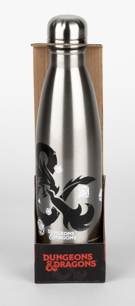 Konix KX DND BOTTLE LOGO SILVER Daglig användning 500 ml Rostfritt stål