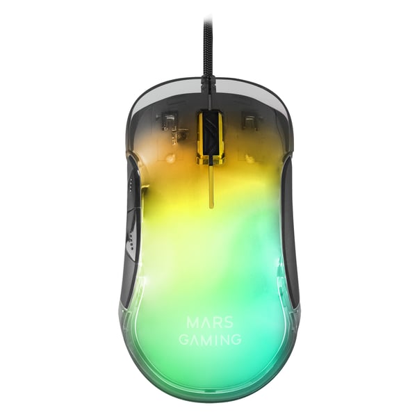 Mars Gaming MMGLOW mus Spil Højre hånd USB Type-A 12800 dpi