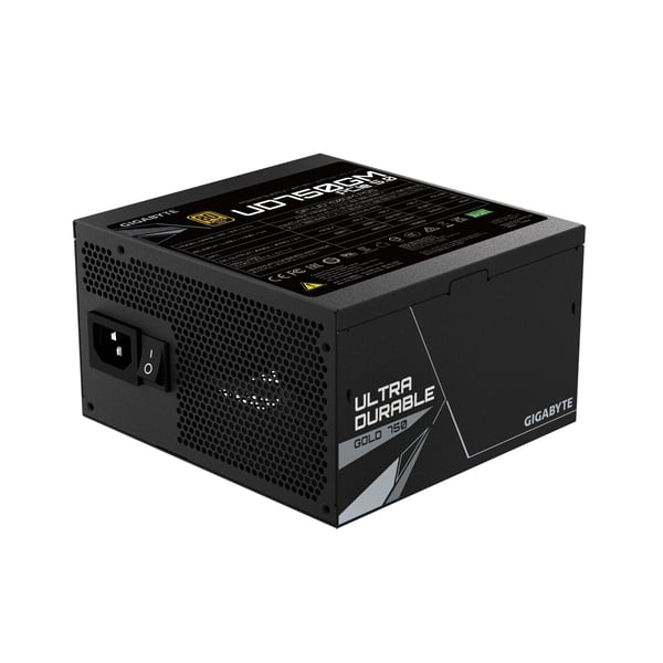 GIGABYTE UD750GM PG5 enhed til strømforsyning 750 W 20+4 pin ATX ATX Sort