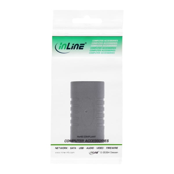 InLine 35808 kaapelin sukupuolenvaihtaja USB Type-C Musta
