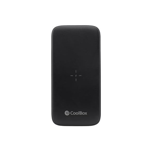 CoolBox COO-PB10KW-BK1 powerbank 10000 mAh Trådløs opladning Sort