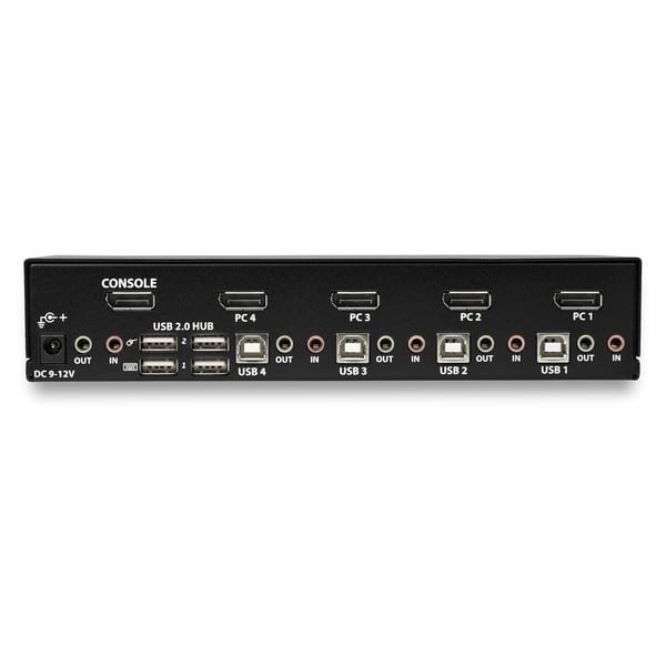 StarTech.com 4-ports DisplayPort KVM-switch med 4K 60 Hz upplösning