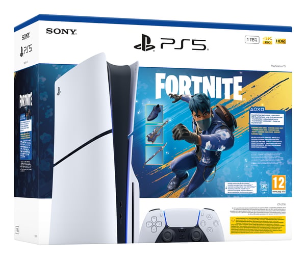 Sony Interactive Entertainment PlayStation 5 1 TB Wi-Fi Sort, Hvid