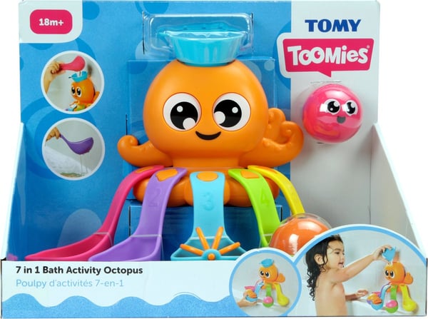 Tomy Toomies E73104 spil, legetøj & mærkat til badet Badelegesæt Flerfarvet
