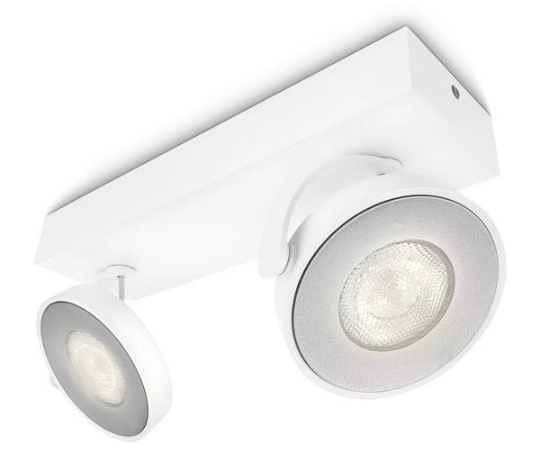 Philips Dæmpbar LED Clockwork lofts-/vægspot x 2