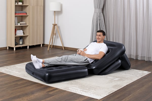 Bestway 75114 / 23 uppblåsbar solstol Svart