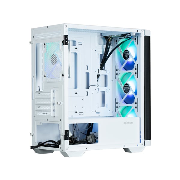 Zalman M4 WHITE computeretui Mini Tower Sort, Hvid